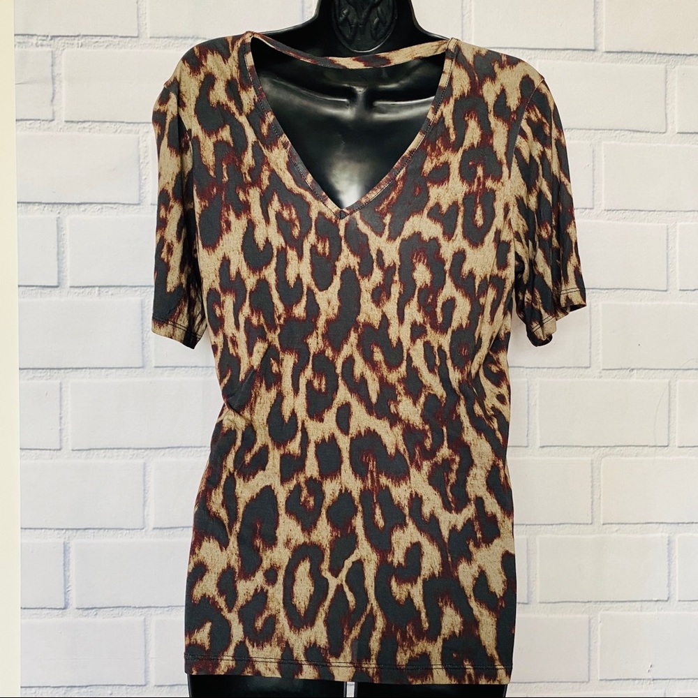 & Other Stories Leopard Print Top Size - image 3